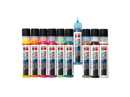Marabu KiDS Window Color 'LAMA', set, 10 x 25 ml