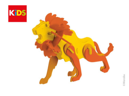 Marabu KiDS Puzzle 3D 'Lion', 34 pièces