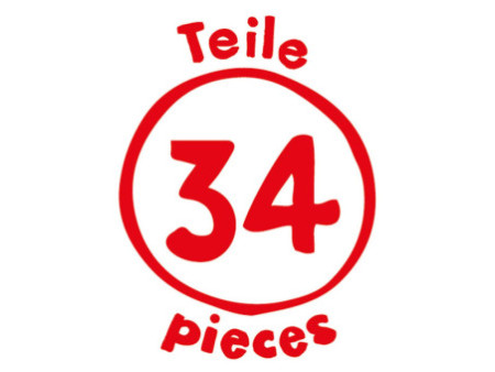 Marabu KiDS Puzzle 3D 'Lion', 34 pièces