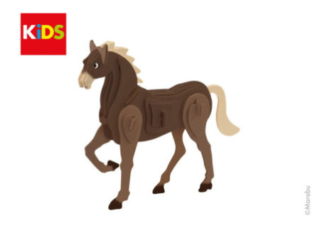 Marabu KiDS Puzzle 3D 'Cheval', 30 pièces