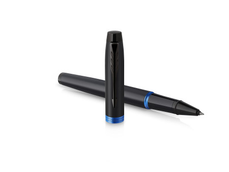 PARKER Stylo roller IM Vibrant Rings, noir / bleu