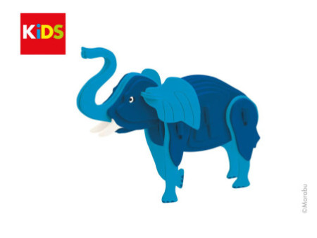 Marabu KiDS Puzzle 3D 'Eléphant', 27 pièces