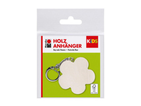 Marabu KiDS Porte-clé 'Fleur', en bois