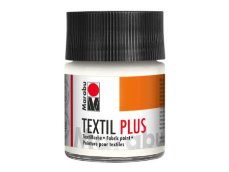 Marabu Peinture pour tissu Textil plus, 50 ml, blanc