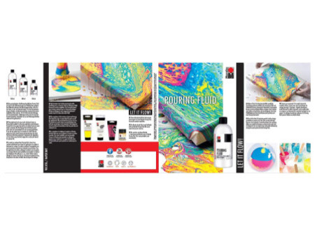 Marabu Pouring Fluid Médium acrylique, 750 ml