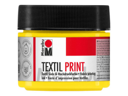Marabu Peinture pour tissu 'Textil Print', 100 ml, jaune