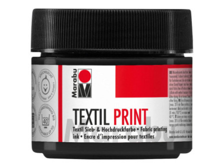 Marabu Peinture pour tissu 'Textil Print', 100 ml, noir