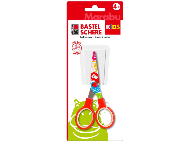 Marabu KiDS Ciseaux de bricolage, rond, longueur : 130 mm