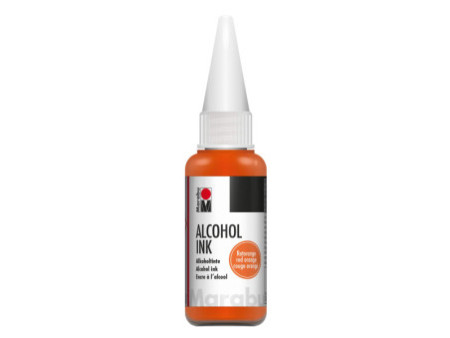 Marabu Encre permanente Alcohol Ink, 20 ml, orange rouge