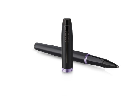 PARKER Stylo roller IM Vibrant Rings, noir / violet