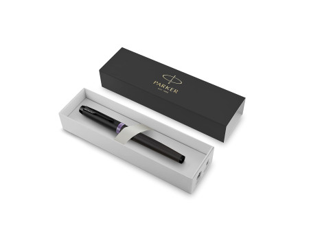 PARKER Stylo roller IM Vibrant Rings, noir / violet