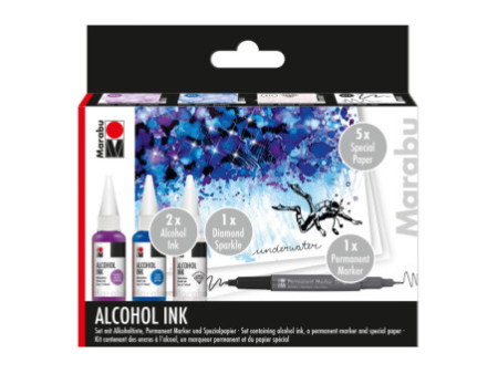 Marabu Set d'encre permanente Alcohol Ink UNDERWATER