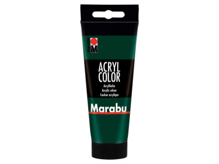 Marabu Peinture acrylique AcrylColor, 100 ml, vert sapin 075