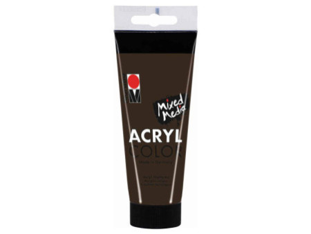 Marabu Peinture acrylique AcrylColor, 100 ml, brun foncé 045