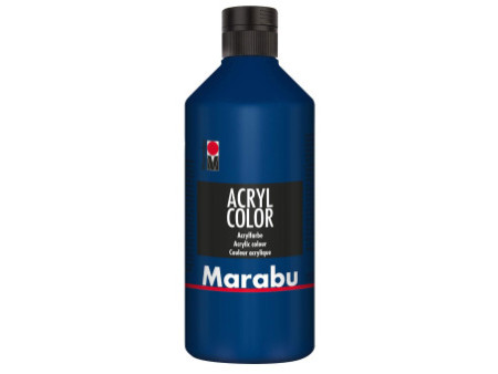 Marabu Peinture acrylique Acryl Color, 500 ml, bleu foncé053