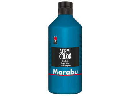 Marabu Peinture acrylique Acryl Color, 500 ml, cyan 056