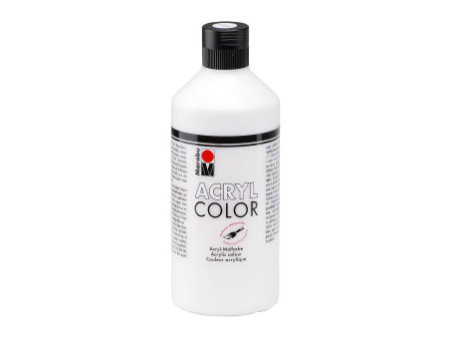 Marabu Peinture acrylique Acryl Color, 500 ml, blanc 070
