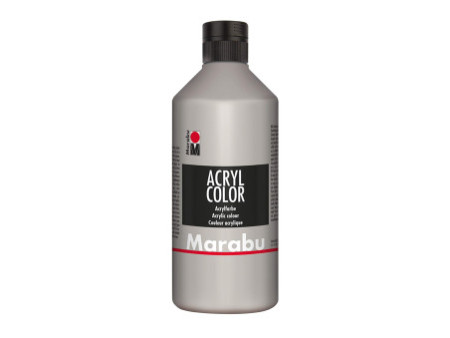 Marabu Peinture acrylique Acryl Color, 500 ml, argent 082