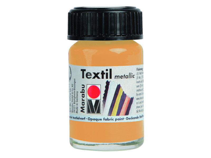 Marabu Peinture pour tissu 'Textil Metallic', 15 ml, or