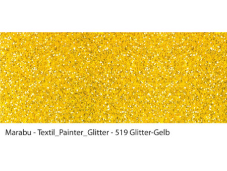 Marabu Marqueur pour tissu Textil Painter Glitter, jaune