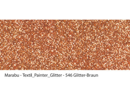 Marabu Marqueur pour tissu Textil Painter Glitter, brun
