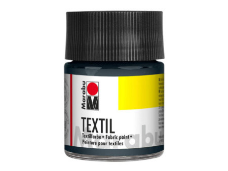 Marabu Peinture pour tissu Textil, 50 ml, gris 078