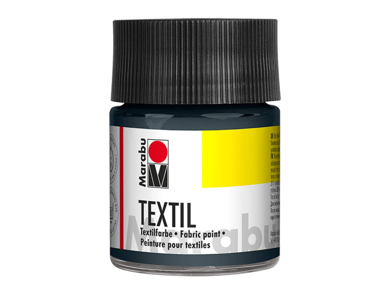 Marabu Peinture pour tissu Textil, 50 ml, gris 078
