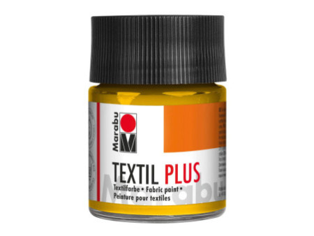 Marabu Peinture pour tissu Textil plus, 50 ml, jaune moyen