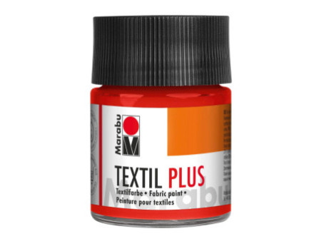 Marabu Peinture pour tissu Textil plus, 50 ml, vermillon