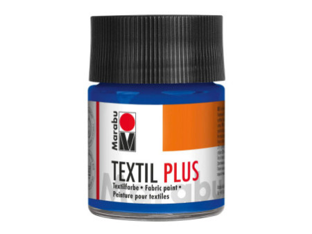 Marabu Peinture pour tissu Textil plus, 50 ml, bleu outremer