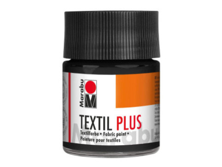 Marabu Peinture pour tissu Textil plus, 50 ml, noir 073