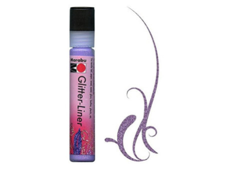 Marabu Peinture à effet Glitter-Liner, lavande scintillant