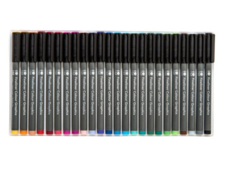 Marabu Fineliner COLOUR GRAPHIX HYPNOTIZE, étui carton de 24