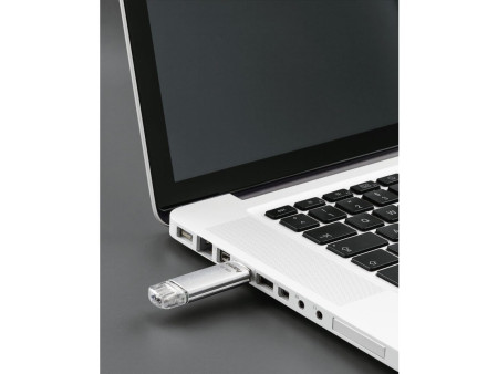 hama Clé USB 3.0/3.1 'C-Laeta', 128 GB, argent