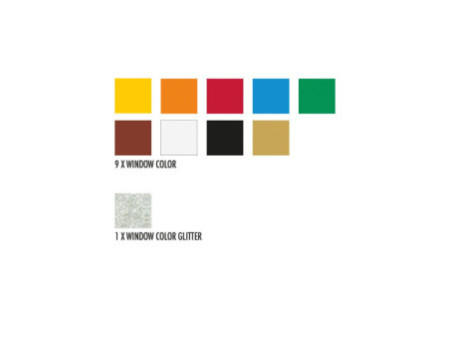 Marabu Set Window Color 'X-Mas', 10 x 25 ml