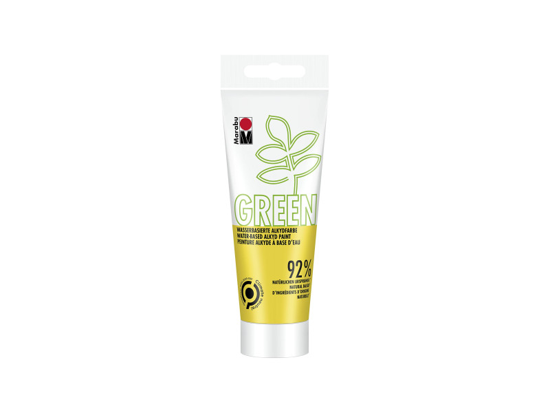 Marabu Green Peinture alkyde à base d'eau, jaune moyen