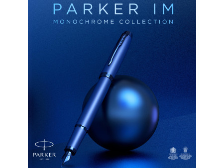 PARKER Stylo à bille rétractable IM Monochrome, Bleu