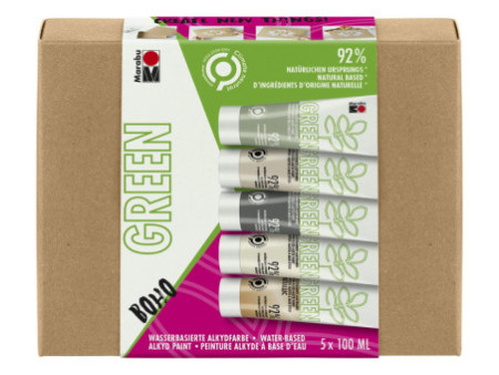 Marabu Green Peinture alkyde à base d'eau, set Boho