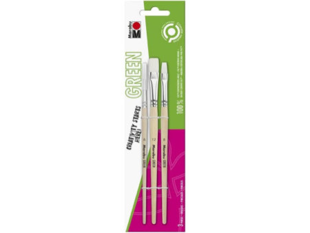Marabu Set de pinceaux Green, set de 3