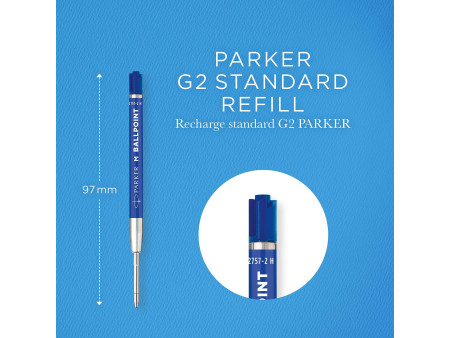 PARKER Recharge pour stylo à bille QUINKflow ECO, bleu