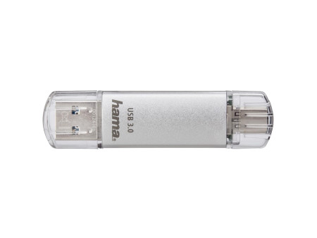 hama Clé USB 3.0/3.1 'C-Laeta', 256 GB, argent
