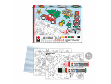 Marabu Kit Window Color 'XMAS Traditional', 6 x 25 ml