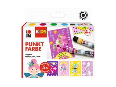 Marabu KiDS Set de peinture point à point Dot Pen 'Licorne'