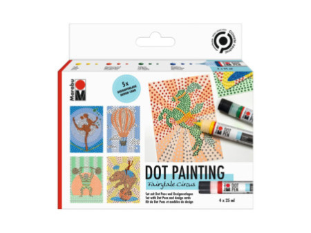 Marabu Set de peinture point à point Dot Pen 'Fairytale