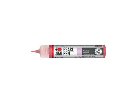 Marabu Peinture effet perles Pearl Pen, rouge scintillant