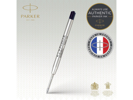 PARKER Recharge pour stylo QUINKflow, M, blister de 3, noir