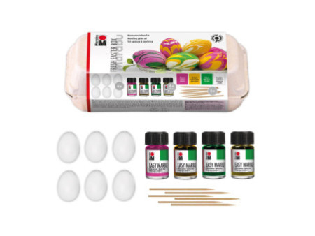 Marabu Kit de peinture à marbrer 'Fresh Easter Box'