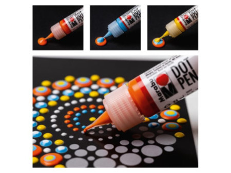 Marabu Kit de peinture point à point Dot Pen 'Mandala'