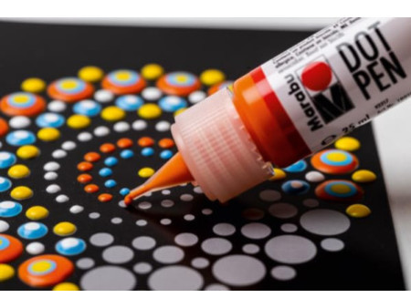Marabu Kit de peinture point à point Dot Pen 'Mandala'