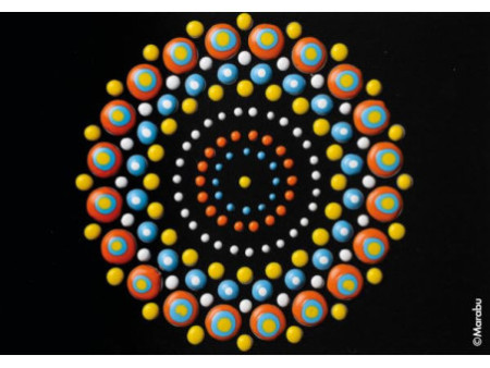 Marabu Kit de peinture point à point Dot Pen 'Mandala'